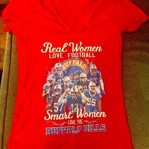 From Viral Style, Women’s Buffalo Bills “smart women” t shirt.